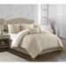 Everly Quinn Adele Comforter Set Polyester/Polyfill/Microfiber in White | King Comforter + 2 Shams + 3 Throw Pillows | Wayfair