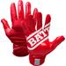 Battle Sports Double Threat Adult Receiver Gloves Red