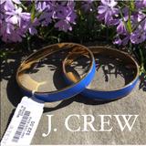 J. Crew Jewelry | 2 J. Crew 14k Gold Plated Brass & Enamel Bracelets | Color: Blue | Size: Os