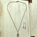 American Eagle Outfitters Jewelry | 2/$15 Like New Ae Necklace & Earring Set | Color: Gray/Silver | Size: Os