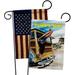 Breeze Decor Beach Wagon Impressions Decorative 2-Sided Polyester 19 x 13 in. Garden Flag in Black/Brown | 18.5 H x 13 W in | Wayfair