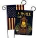 Breeze Decor Night Lantern Impressions Decorative 2-Sided Polyester 19 x 13 in. Garden Flag in Black/Brown | 18.5 H x 13 W in | Wayfair