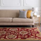 Masaryktown 5' x 8' Traditional Wool Tan/Burnt Orange/Black/Brown/Dark Red/Gray/Mustard/Olive/Wheat/Peach Area Rug - Hauteloom