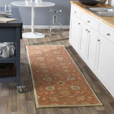 Mckeesport 2' x 4' Traditional Wool Camel/Black/Brown/Dusty Pink/Gray/Ivory/Rust/Sky Blue/Brick Red/Dark Red/DustyPink/SkyBlue/Dusty Pink/Sky Blue Area Rug - Boutique Rugs