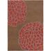 Avella 9' x 13' Floral and Paisley Transitional NZ Wool Dark Brown/Blue/Burgundy Area Rug - Hauteloom