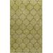 Poteau 5'6" x 8'6" Contemporary Handmade Updated Moroccan Wool Black/Light Olive/Olive Area Rug - Hauteloom