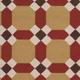 Rossiter 5' x 8' Modern Contemporary Wool Dark Brown/Beige/Burgundy/Mustard Area Rug - Hauteloom