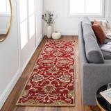 Masaryktown 6' x 9' Traditional Wool Tan/Burnt Orange/Black/Brown/Dark Red/Gray/Mustard/Olive/Wheat/Peach Area Rug - Hauteloom