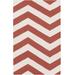 Lapeer 8' x 11' Transitional Flatweave Farmhouse Stripes Wool Rose/Beige/Dark Pink Area Rug - Hauteloom