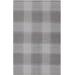 Buckfastleigh 4' x 6' Geometric Solid Stripes Bohemian Wool Charcoal/Brown/Light Gray/Slate/Slate Blue/Dark Red Area Rug - Hauteloom