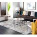 Lenzburg 5'3" x 7'3" Modern Charcoal/Light Gray/Mustard/Gray Area Rug - Hauteloom