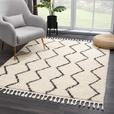 West End 2'7" x 7'3" Bohemian/ Charcoal/Light Beige/Peach/Beige Runner - Hauteloom