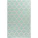 Bretz 8' x 11' Transitional Flat Weave Moroccan Trellis Wool Light Gray/Seafoam/Sage Area Rug - Hauteloom
