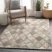 Bluffdale 8' x 11' Cottage Handmade Contemporary Wool Charcoal/Taupe/Black/Brown/Light Beige/Tan/Peach/Dark Red Area Rug - Hauteloom