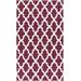 Tina 5' x 8' Transitional Modern Moroccan Flatweave Wool Ivory/Dark Purple Area Rug - Hauteloom