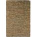 Argusville 2' x 3' Natural Fiber Solid Stripes Jute Charcoal/Brown/Medium Gray/Dark Red Area Rug - Hauteloom