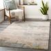 Rushworth 8' x 10' Modern Dark Brown/Gray/Ice Blue/Mustard/Peach/Light Beige/Peach Area Rug - Hauteloom