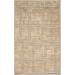 Exeland 2' x 3' Natural Fiber Updated Moroccan Bohemian Wool Brown/Yellow/Dark Red Area Rug - Hauteloom