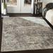 Riverhead 5' x 8'2" Modern Charcoal/Ivory/Blue/Dusty Sage/Gray/Ice Blue/Light Olive/Orange/Saffron/Wheat/Medium Gray/Peach Area Rug - Hauteloom