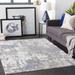 Iroquois 3'11" x 5'7" Modern Denim/Pale Blue/Light Gray/Medium Gray/Ivory Area Rug - Hauteloom