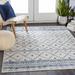 Everett 7'10" x 10' Dark Blue/Light Gray/White/Light Blue/Navy Area Rug - Hauteloom