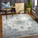 Wandina 5' x 7'5" Traditional Teal/Light Gray/Medium Gray/Taupe/Cream/Dark Blue/Gray/Pale Blue/Tan/Navy Area Rug - Hauteloom