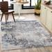 Netherfield 2' x 2'11" Modern Cream/Taupe/Charcoal/Dark Blue/Gray/Navy Area Rug - Hauteloom