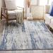 Skidby 5'3" x 7'3" Modern Charcoal/Medium Gray/Blue/Gray/Off White Area Rug - Hauteloom