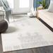 Swindon 7'10" x 10' Light Gray/Medium Gray/Charcoal/Off White Area Rug - Hauteloom