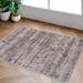 Runa 8'10" x 12' Modern Light Gray/Blue/Brown/Gray/Mustard/Off White/Dark Red Area Rug - Hauteloom