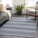 Warriewood 5' x 7'3" Cotton White/Light Blue/Navy Area Rug - Hauteloom