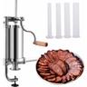 COSTWAY Machine à saucisses Poussoir à Saucisse 1.5L Viande hachée 4xTubes (Ø 15/19/22/25 mm) en