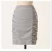 Anthropologie Skirts | Anthropologie Cartonnier Ruche Gray Skirt | Color: Gray | Size: 2