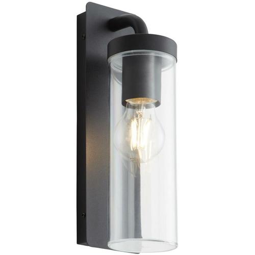 BRILLIANT Lampe Aosta Außenwandleuchte hängend schwarz matt 1x A60, E27, 25W, geeignet für