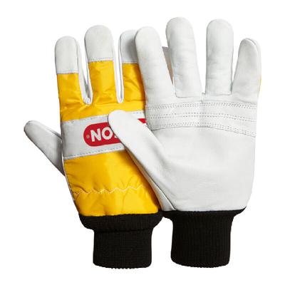 Oregon - Schnittschutzhandschuhe / Schutzhandschuhe Weiß/Gelb Gr. Gr. 9