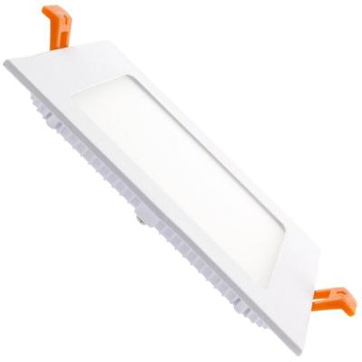 Ledkia - led Einbaustrahler flach 9W Eckig SuperSlim Ausschnitt 135x135 mm 3000K Warmweiß Image