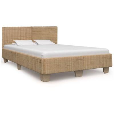 Bettrahmen Handgewebt Echtes Rattan 140×200 cm Vidaxl 757664 Image
