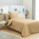 Housse de couette 140 x 200 unie taupe 100% Coton / 57 Fils/cm2 - taupe