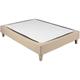 Terre De Nuit - Cache-sommier coton jersey beige 120x190 à 130x200 - Beige