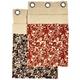 Thedecofactory - floralies - Rideau 100% lin à œillets à motifs floraux marron 140x250 - Marron