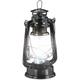 Lanterne tempête led, Lampe retro comme décoration de fenêtre ou lampe jardin, à piles, Noire