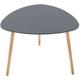 Atmosphera - Table d'appoint design Mileo - Diam. 60 x h. 45 cm - Diam. 60 x 45 - Gris foncé