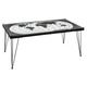 Table basse métal verre Map Atmosphera Anthracite - Gris anthracite