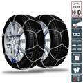 Chaine neige 9mm pneu 205/65R13 montage rapide sécurité garantie - Argent