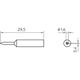 Weller - xnt 6 Panne de fer à souder forme de burin Taille de la panne 1.6 mm Contenu 1 pc(s) S66843