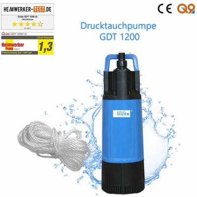 Drucktauchpumpe 6000l/h Tauchpumpe Wasserpumpe Pumpe gdt 1200W Brunnenpumpe - Güde