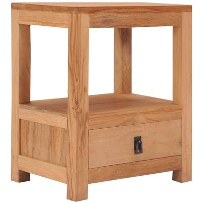 Nachttisch 40x30x50 cm Massivholz Teak Vidaxl Image
