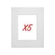 Lot de 5 passe-partouts standard blanc pour cadre et encadrement photo Nielsen Cadre 24 x 30 cm