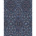 Papier peint baroque Edem 85037BR32 papier peint texturé au style baroque brillant bleu