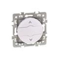 Eur Ohm - Interrupteur 3 positions pour volets roulants - Stop/Montée/Descente - square Blanc
